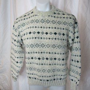 Vintage Eastern Mountain Sports Mens Sweater Cotton Size Medium Made in the USA
